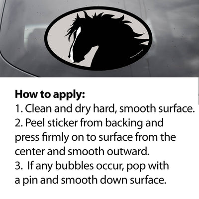 Horse Hollow Press - Oval Equestrian Horse Sticker / Piaffe Dressage / WATERPROOF