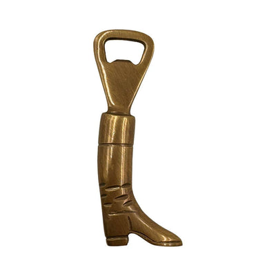 Madison Bay Co. - Historical Home Decor Reproductions - Antiqued Brass Equestrian Boot Bottle Opener | Barware