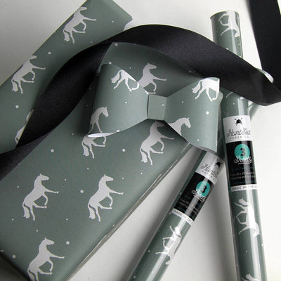 Hunt Seat Paper Co. - Winter Horse Gift Wrap - Exceptional Equestrian