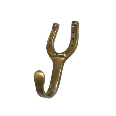 Madison Bay Co. - Historical Home Decor Reproductions - Antiqued Solid Brass Horse Shoe Hook Hanger | Home Accents