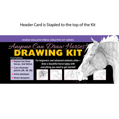Horse Hollow Press  - Art Kit Horse Equestrian / Anyone Can Draw Horses Art Kit