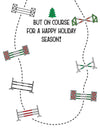 Horse Hollow Press - Horse Christmas Card / Off Course / Holiday Greeting Card