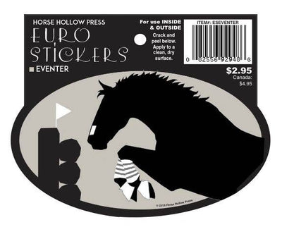 Horse Hollow Press - Oval Equestrian Horse Sticker: Eventer - Exceptional Equestrian