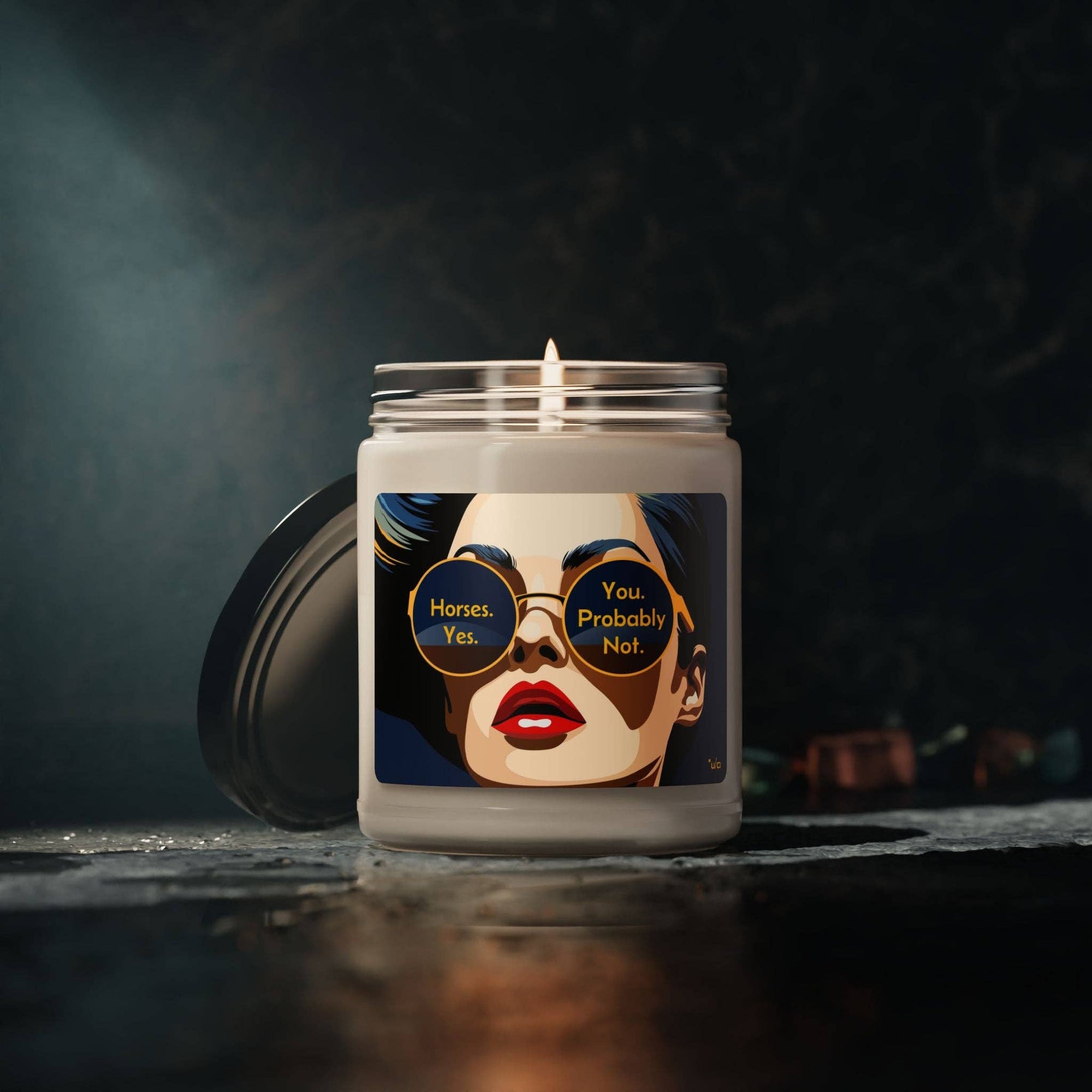 un.sus.tain.a.ble apparel - Scented Soy Candle, 9oz - Horses. Yes.