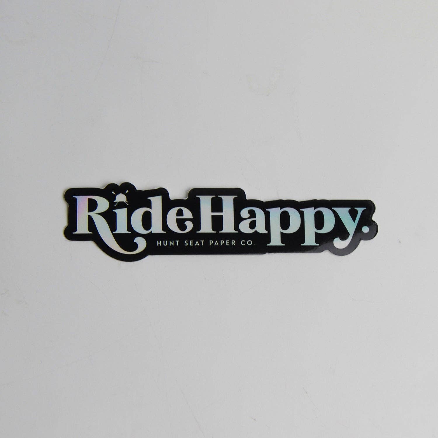 Hunt Seat Paper Co. - Ride Happy Holographic Sticker - Exceptional Equestrian