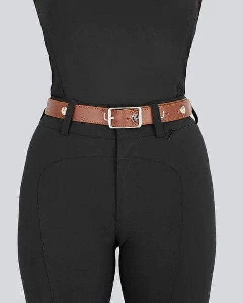 YAGYA - Leather Buckle Belt Black - Exceptional Equestrian