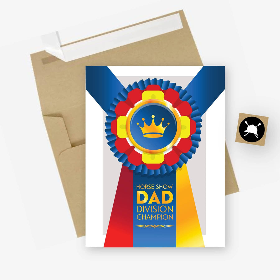 Hunt Seat Paper Co. - Horse Show Dad Equestrian Horse Greeting Card