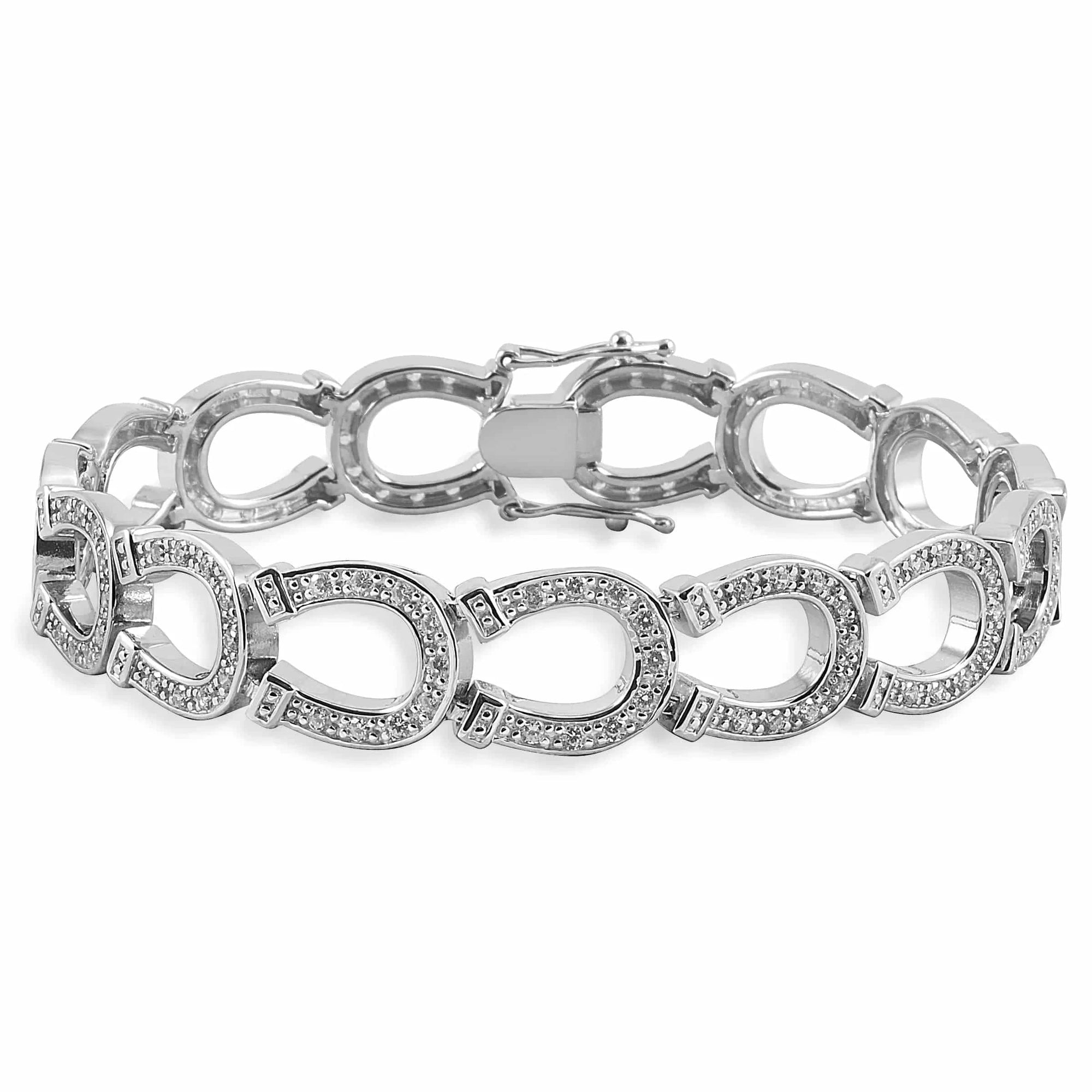 KELLY HERD HORSESHOE BRACELET - STERLING SILVER - Exceptional Equestrian