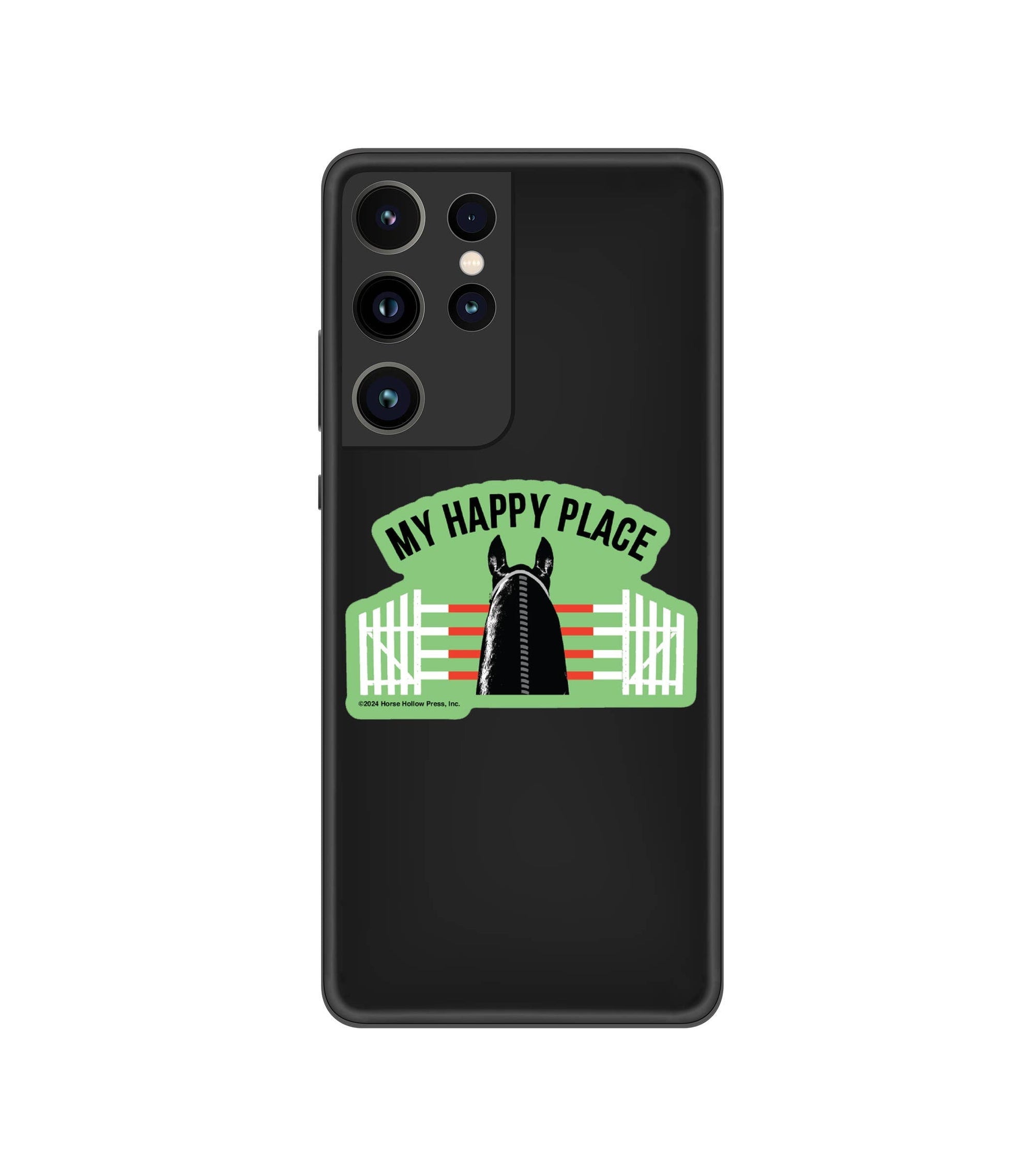 Horse Hollow Press - 3" Waterproof My Happy Place Jumper Funny Horse Sticker