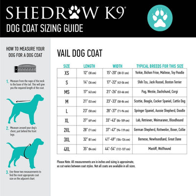 Shedrow K9 - Shedrow K9 Vail Dog Coat - Black: Quadruple Extra Large