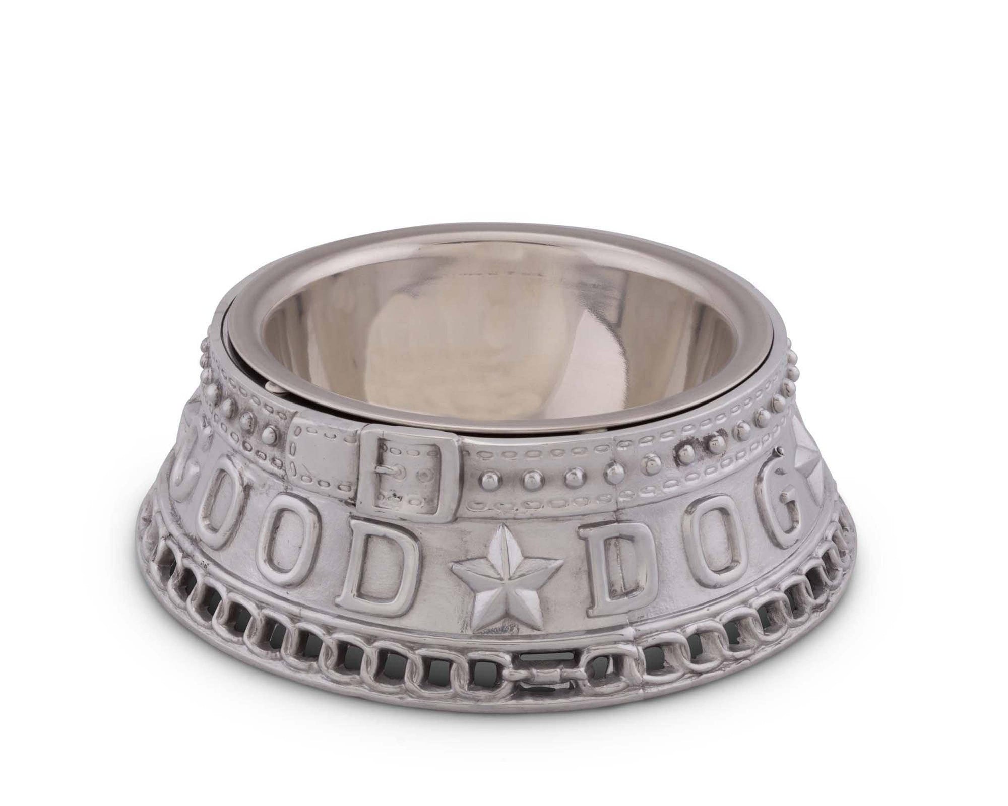 Arthur Court - Dog Feeding Bowl Good Dog Crown