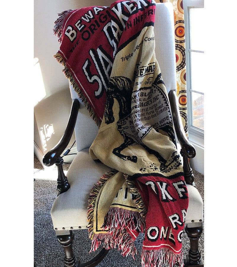 5/A Baker® Afghan 50" x 70" Baker Logo