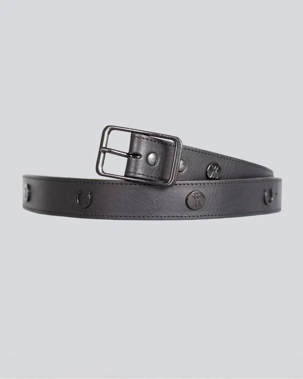 YAGYA - Leather Buckle Belt Black - Exceptional Equestrian