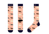 Kathryn Lily Equestrian - Peach Trotting Child Boot Socks