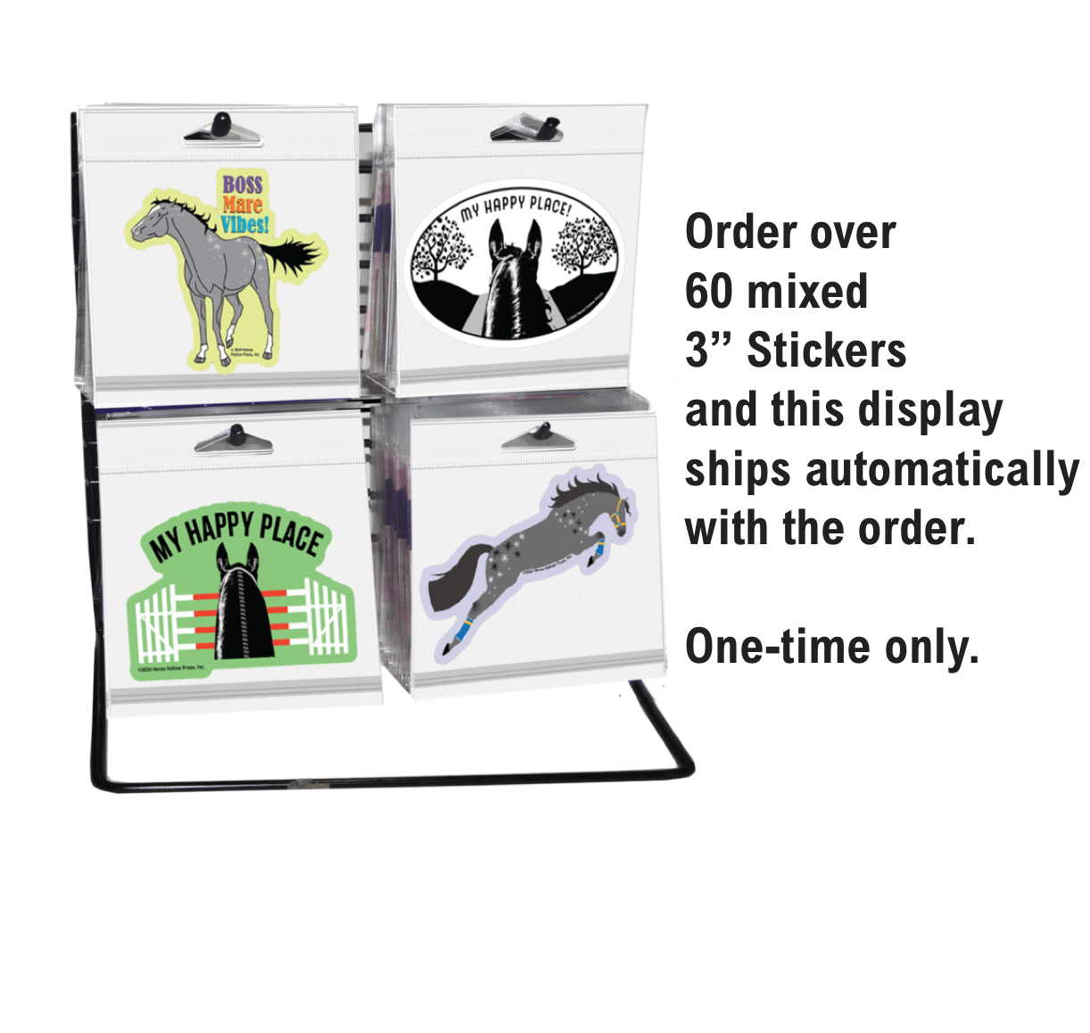 Horse Hollow Press - 3" Tumbler Horse Sticker / Boss Mare Vibes / WATERPROOF