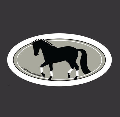 Horse Hollow Press - Horse Laptop, Cell Phone & Helmet Sticker: Dressage Passage - Exceptional Equestrian