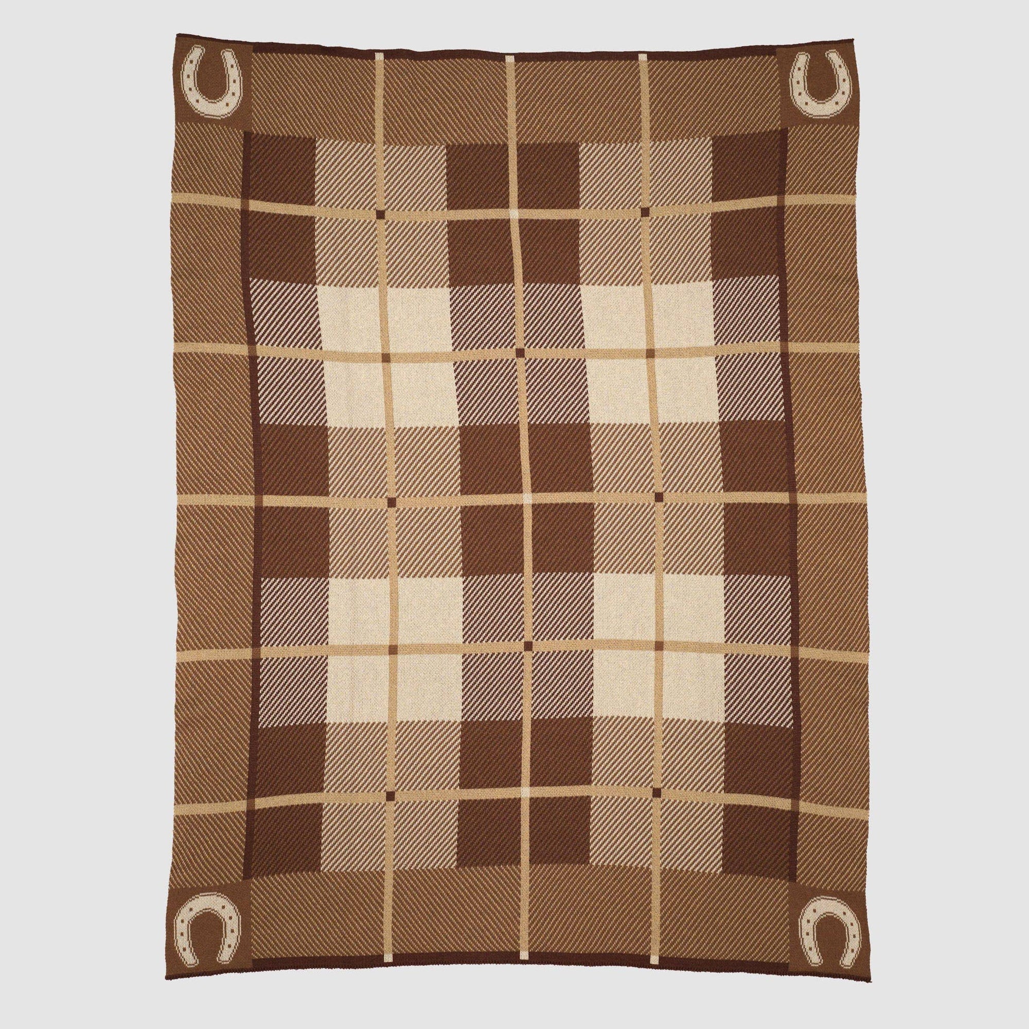 In2Green - Equestrian Barn Plaid Throw Blanket