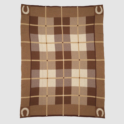 In2Green - Equestrian Barn Plaid Throw Blanket
