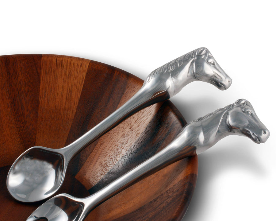 Arthur Court - Horse Figural Serving Set-Set/2 - Exceptional Equestrian 