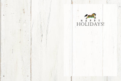 Horse Hollow Press - Horse Boxed Christmas Cards / Blankets Wreath / 8 Holiday