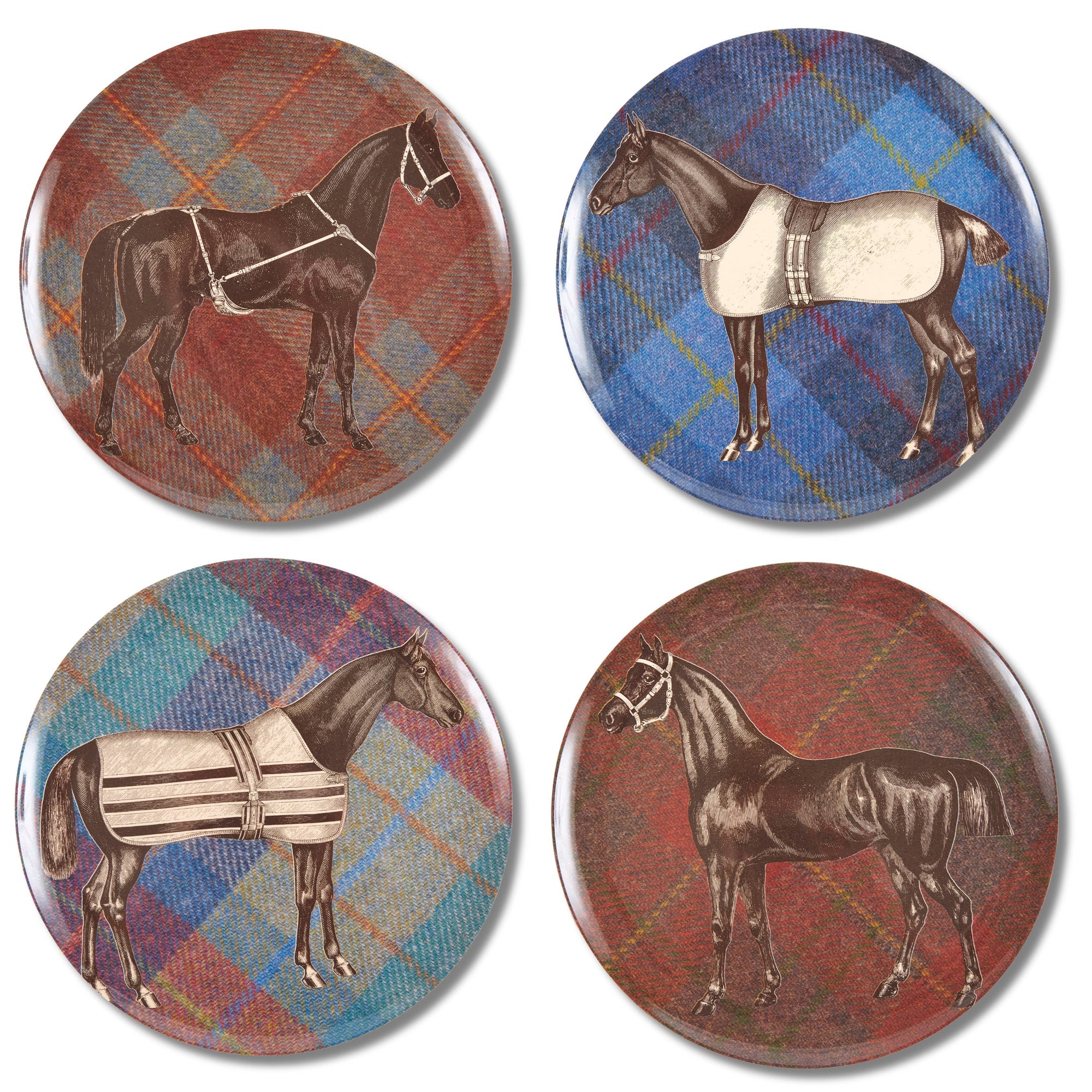 THOMASPAUL - EQUUS TWEED SIDE PLATES SET/4