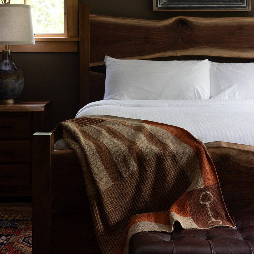 In2Green - Equestrian Stable Stripe Throw Blanket