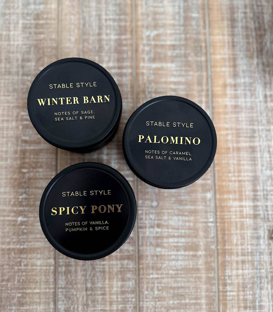 Stable Style - Palomino Soy Wax Seasonal Candle Tin