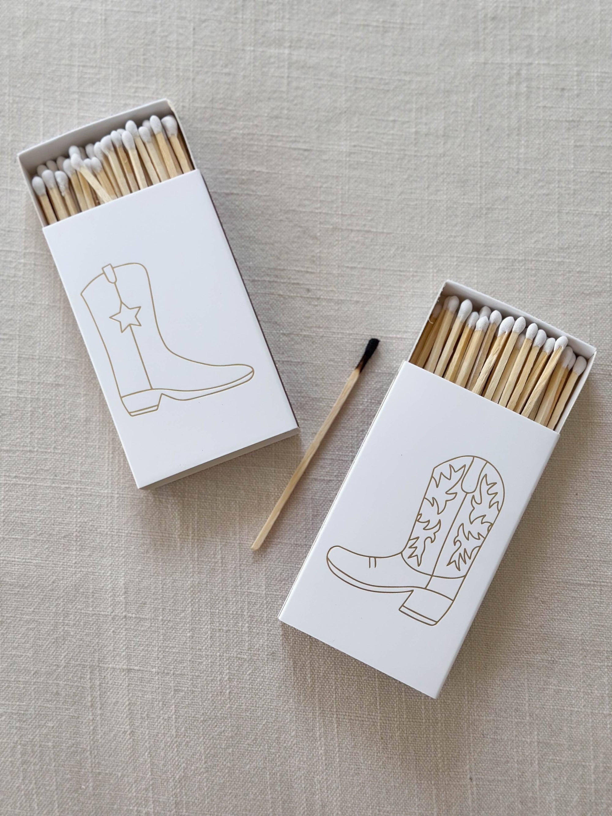 Stable Style - White Oversized Cowboy Boot Matches