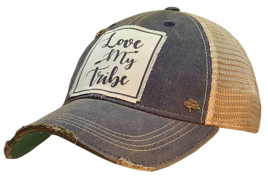 Vintage Life - Love My Tribe Distressed Trucker Cap - Exceptional Equestrian 