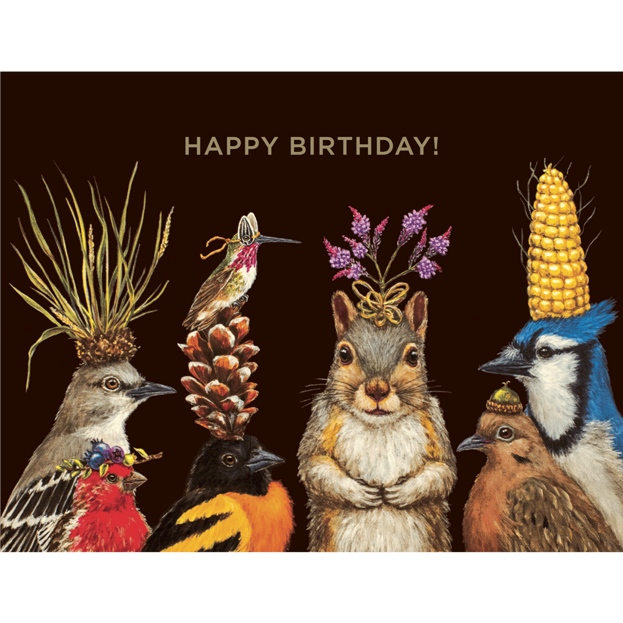 Hester & Cook - Stationery - Birthday Squirrel and Friends Card
