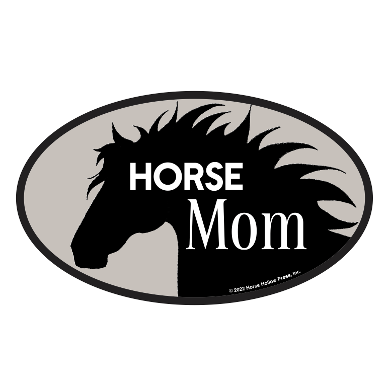 Horse Hollow Press - Oval Equestrian Horse Sticker / Horse Mom / WATERPROOF