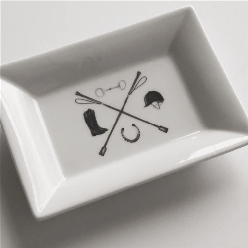 Dishique - Equestrian Crest Mini Dish - Exceptional Equestrian