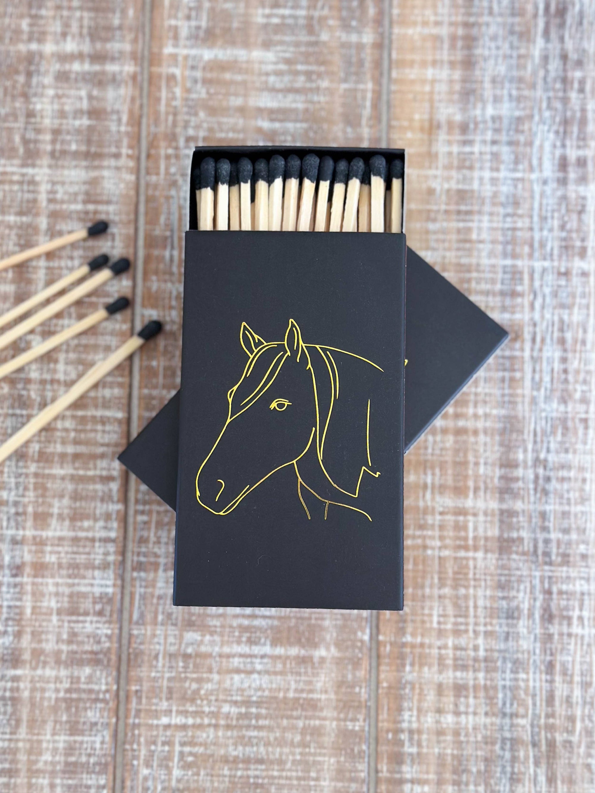 Stable Style - Black Oversized Horse Head Matches
