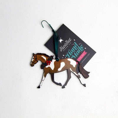 Hunt Seat Paper Co. - Pinto Pony - Horse Christmas Ornament for Equestrians - Exceptional Equestrian