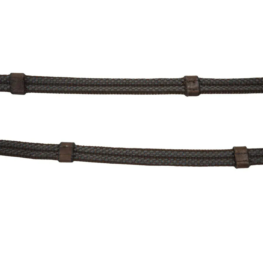 Correct Connect Sure Grip Rubber CURB Reins with 4" Rein Stops