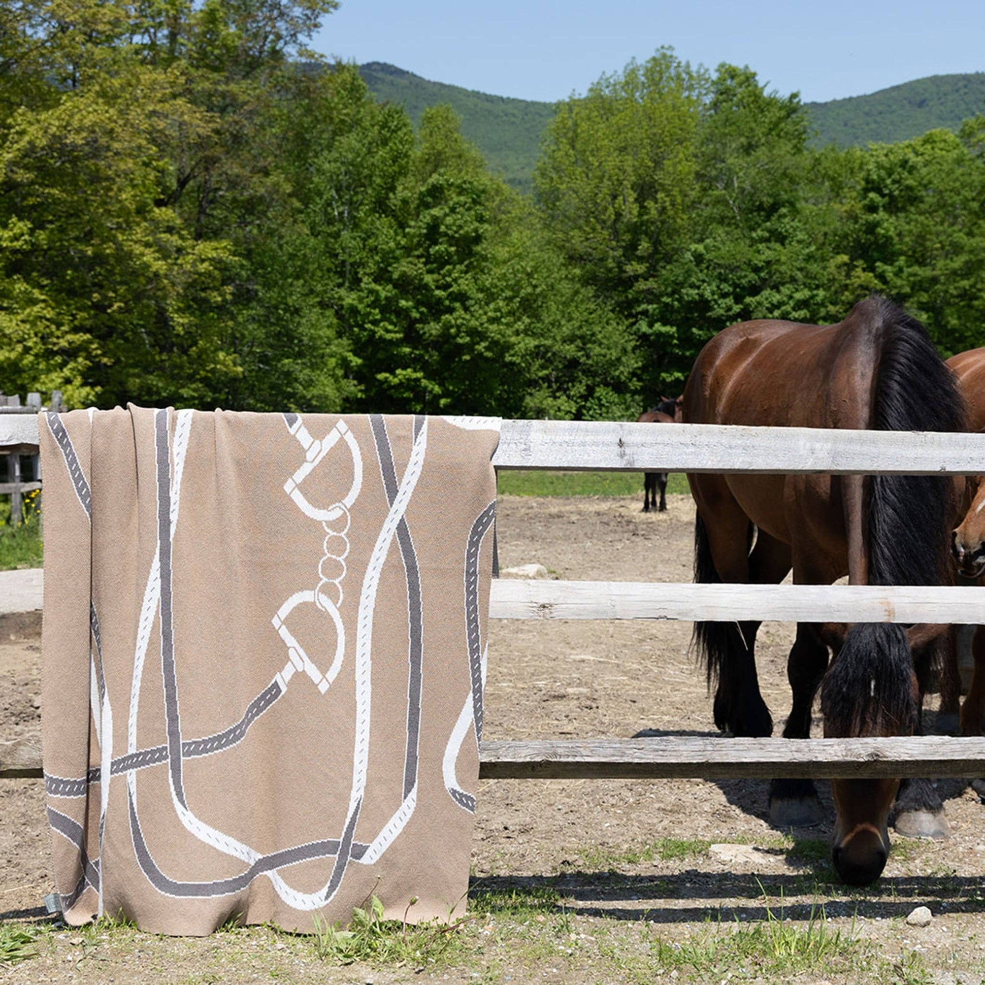 In2Green - Equestrian Tack Throw Blanket