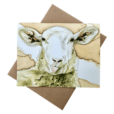 Forever Caroline - Whimsical Sheep All-Occasion Greeting Card | Farmhouse Art