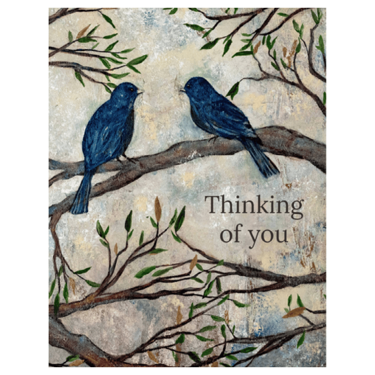 Forever Caroline - Birds & Branches "Thinking of You" Nature-Inspired Notecard