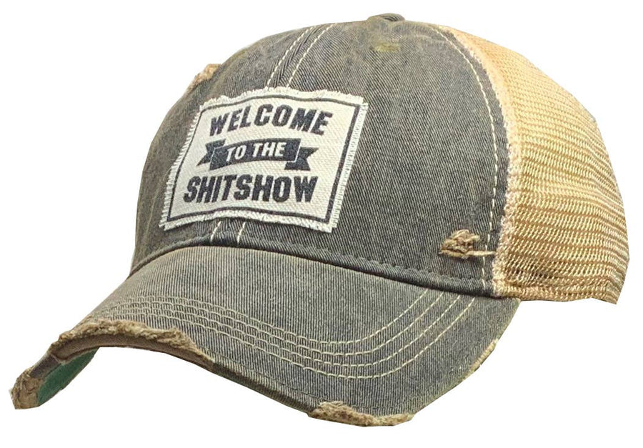 Vintage Life - Welcome To The Shit Show Distressed Trucker Cap - Exceptional Equestrian 