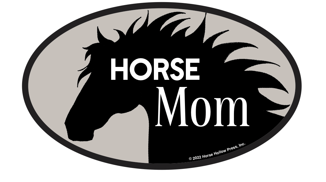 Horse Hollow Press - Oval Equestrian Horse Sticker / Horse Mom / WATERPROOF