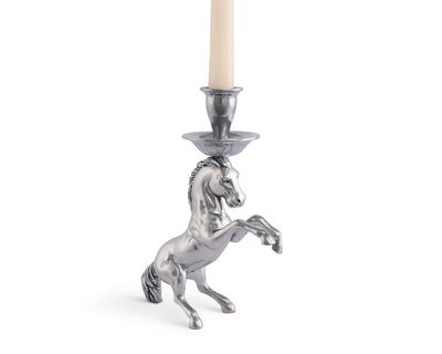 Arthur Court - Rearing Horse Candlestick
