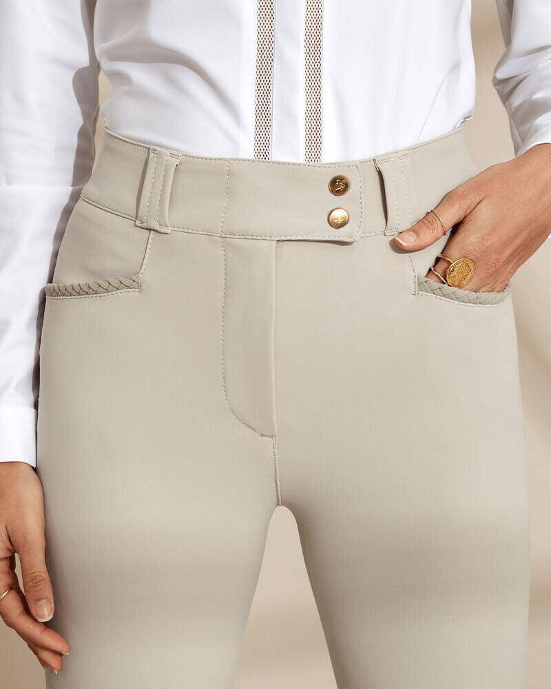 Dada Sport - Kit New - Shapewear Riding Pants with Grip - Beige - Exceptional Equestrian 