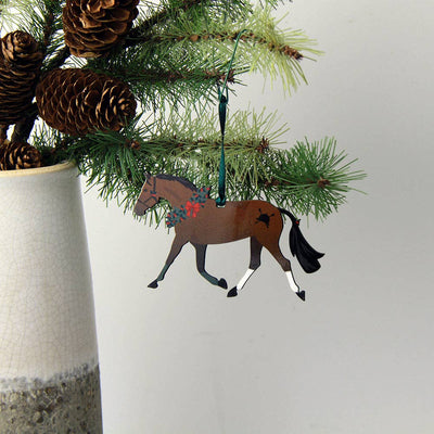 Hunt Seat Paper Co. - Bay Pony - Equestrian Horse Christmas Ornament Gift - Exceptional Equestrian