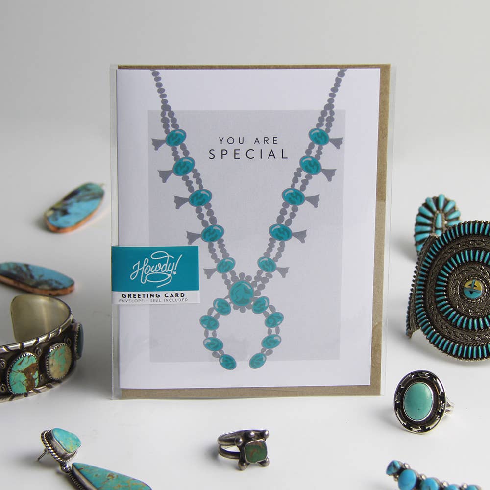 Hunt Seat Paper Co. - You Are Special - Naja Squash Blossom Necklace Card