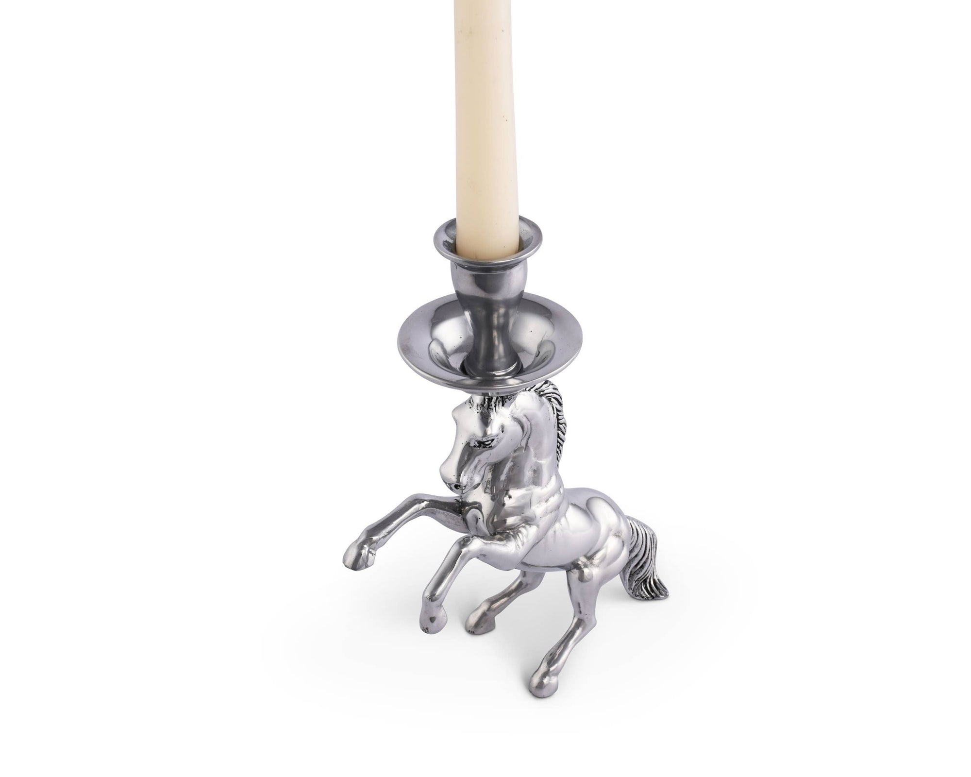 Arthur Court - Rearing Horse Candlestick - Exceptional Equestrian