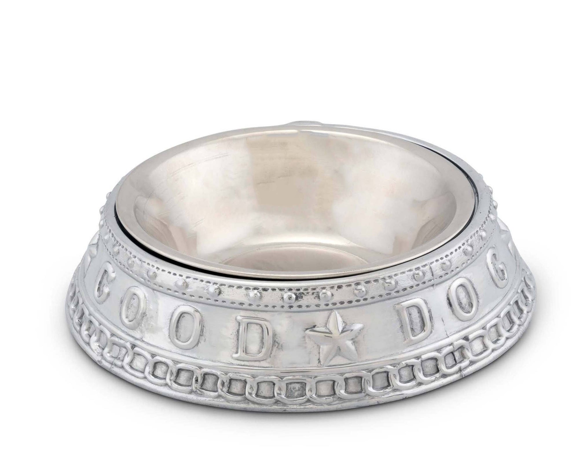 Arthur Court - Dog Feeding Bowl Good Dog Crown