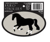Horse Hollow Press - Oval Equestrian Horse Sticker / Dressage / WATERPROOF
