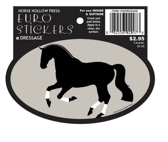 Horse Hollow Press - Oval Equestrian Horse Sticker / Dressage / WATERPROOF