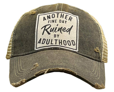 Vintage Life - Another Fine Day Ruined By Adulthood Trucker Baseball Cap - Exceptional Equestrian