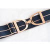 ELLANY Kaylie - 1.5" Rose Gold Stirrup Equestrian Elastic Belt